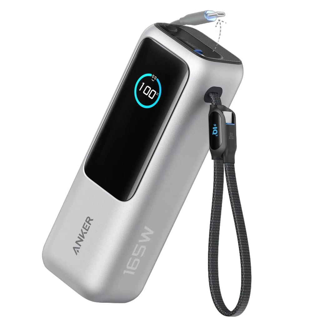Power Bank 165W ANKER ZOLO 25,000 mAh - Built-in & Retractable Cable