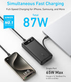 Power Bank 87W ANKER 20,000 mAh - Built-in USB-C | Model A1383H11 - Local Warranty