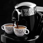 Arzum OKKA Automatic Turkish Coffee Machine — OK002 (Black & Chrome)