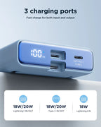 Power Bank 20W JOYROOM 10,000mAh JR-PBM01 - with Built-in Cable & Stand - Local Warranty