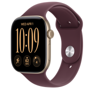 Light Gold / Burgundy Sport Band