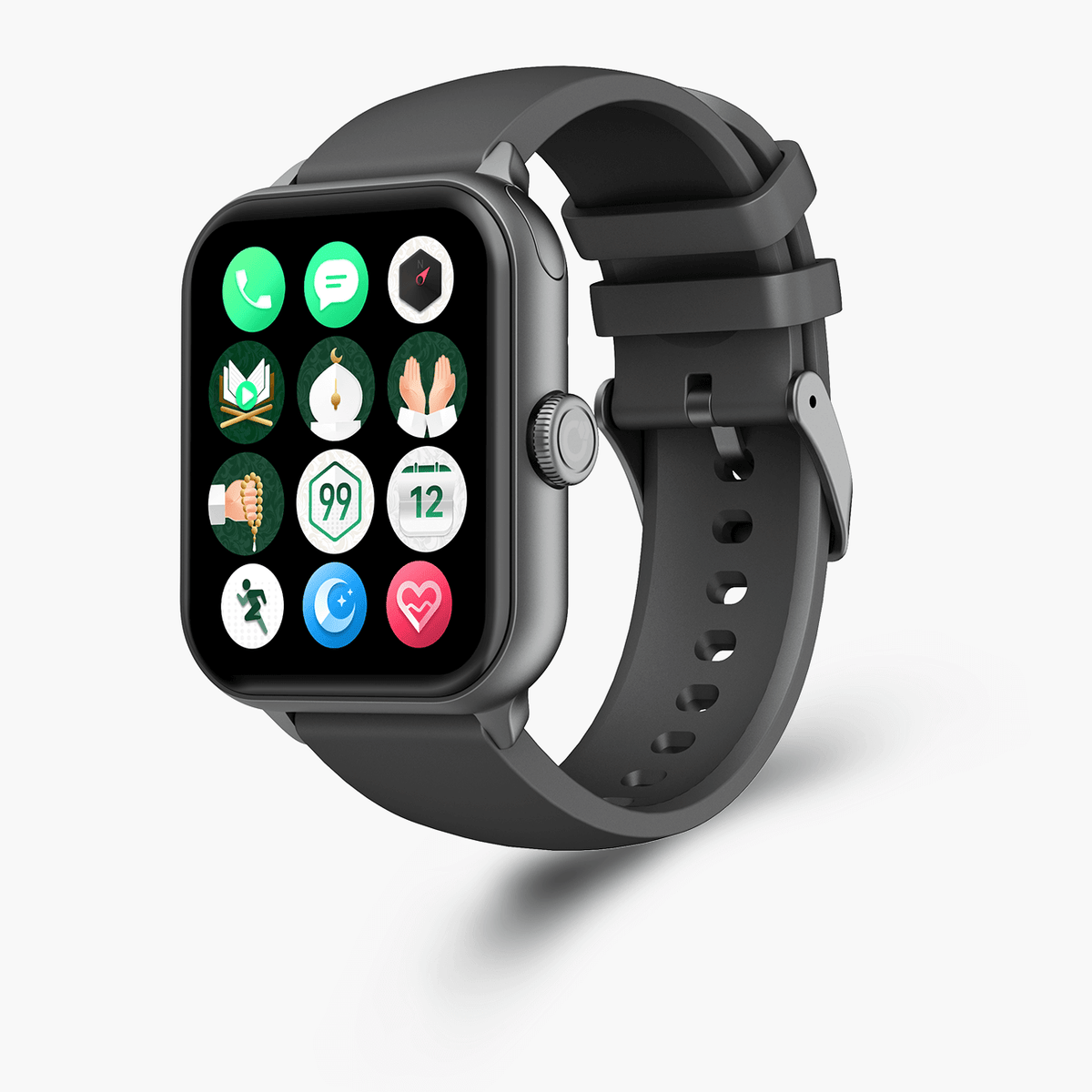 iQibla Qwatch S6 Muslim Smart Watch - Qibla Finder, Tasbih Counter, Quran Player