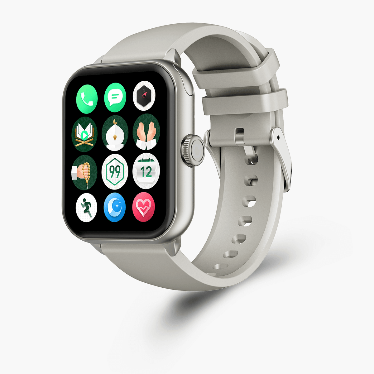 iQibla Qwatch S6 Muslim Smart Watch - Qibla Finder, Tasbih Counter, Quran Player