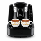 Arzum OKKA Automatic Turkish Coffee Machine — OK002 (Black & Chrome)
